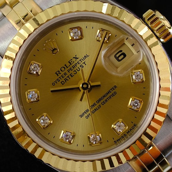 Rolex Datejust Factory Diamond Dial Box & Papers - Picture 9 of 14